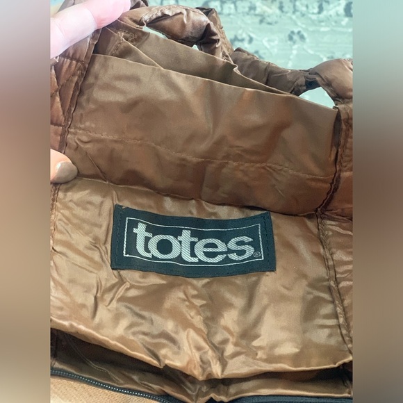 Vintage 1982 totes Shopping Bag Water Resistant Reusable Zips Small Travel - Picture 6 of 8